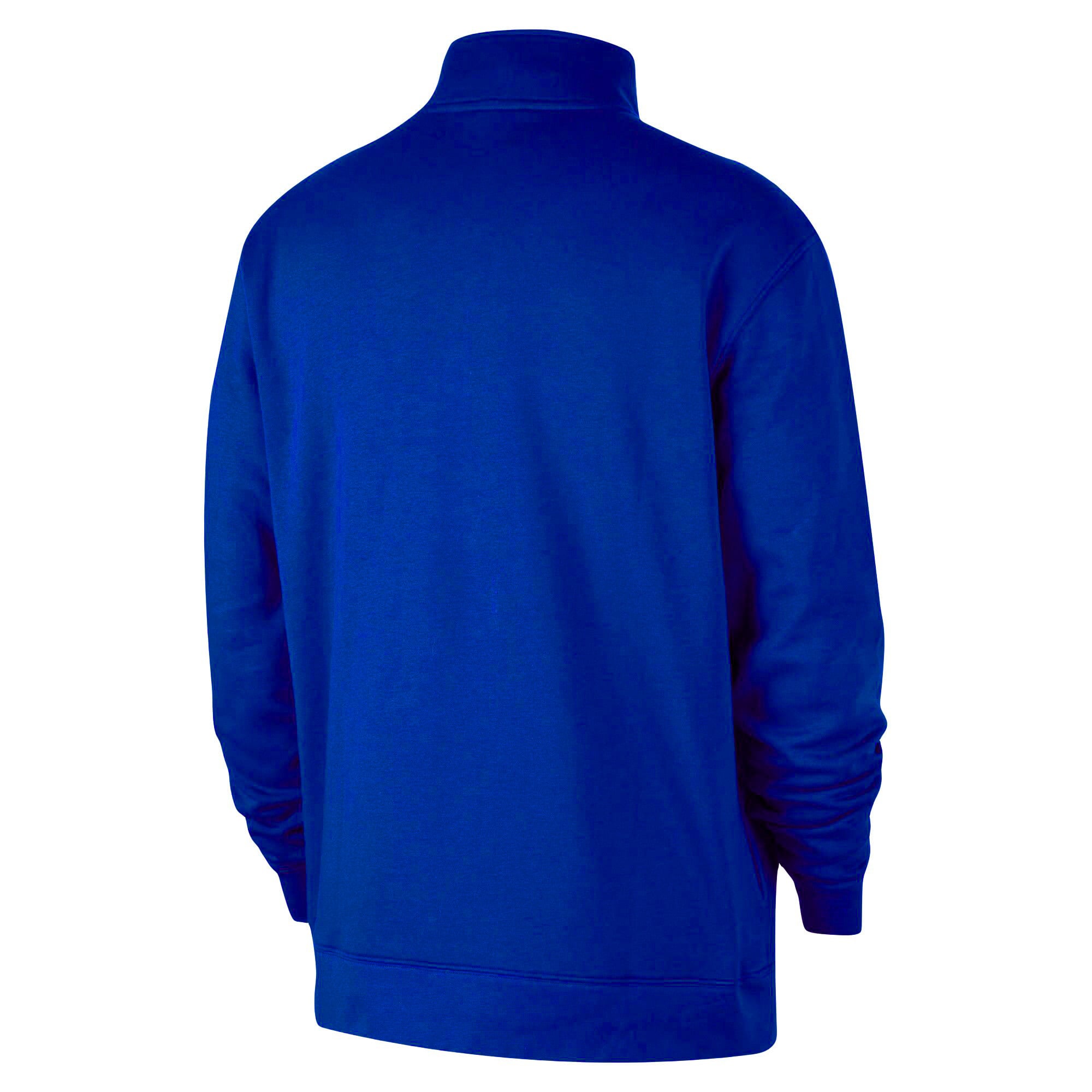 Men's Nike Blue New York Knicks Courtside Club Half-Zip Jacket